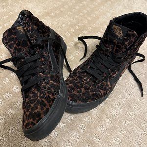 Vans Sk8 Hi Leopard Print Shoes Sneakers M6.5 W8